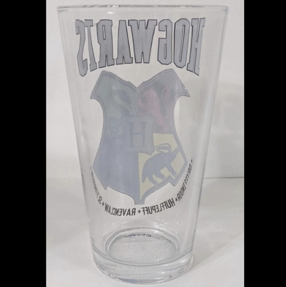 Harry Potter Hogwarts 16 OZ. Glass Pint , Harry Potter Glass Cup, Glass Tumbler - Picture 6 of 6